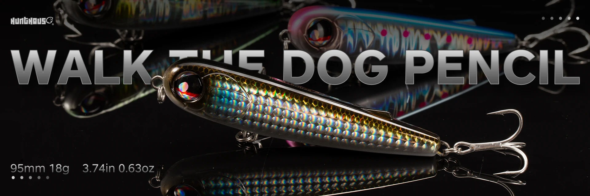 Hunthouse Schwimmende Oberfläche Popper Spinning Topwater Angeln Köder 130mm/30g Bleistift Köder Wobbler WTD Salzwasser für Bass Künstliche – Detail 2