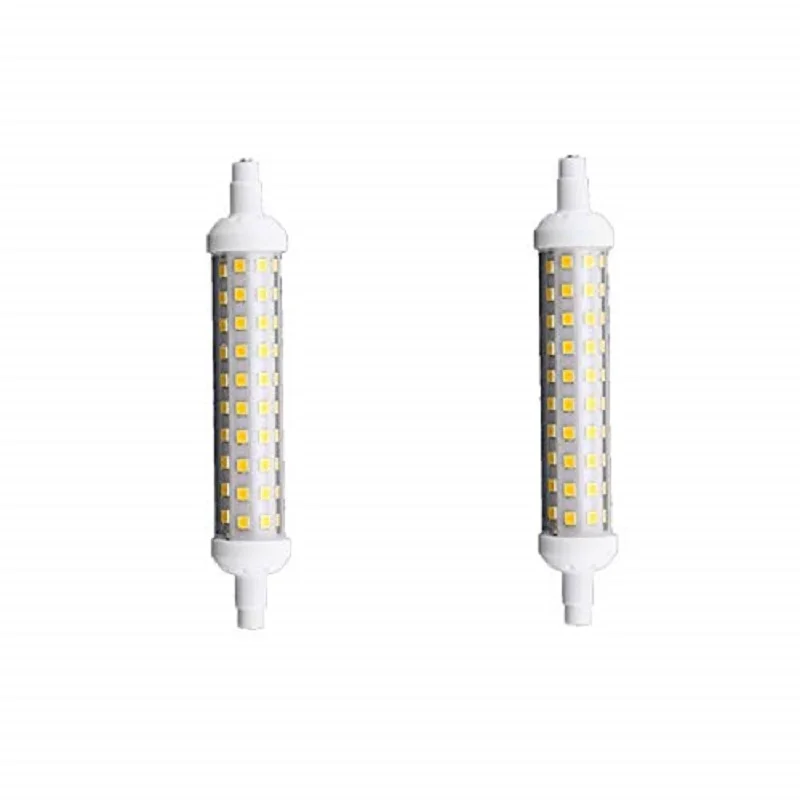 Bombilla R7S 118 LED bombilla horizontal, CA 85-265V (longitud 118 mm) pack 2 luz fría