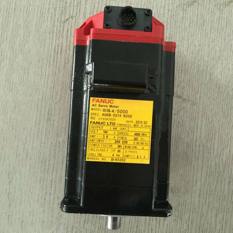 

FANUC AC SERVO MOTOR A06B-0215-B200 USED Alpha iS 4/5000