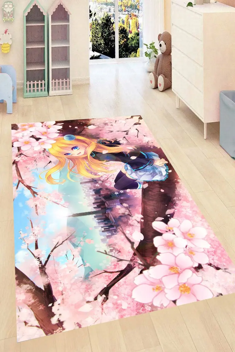 

Fun Anime Patterned Kid Room Game Carpet Rug Tateme Tatami Mat Decoration Bedroom Decor Quarto Kilim