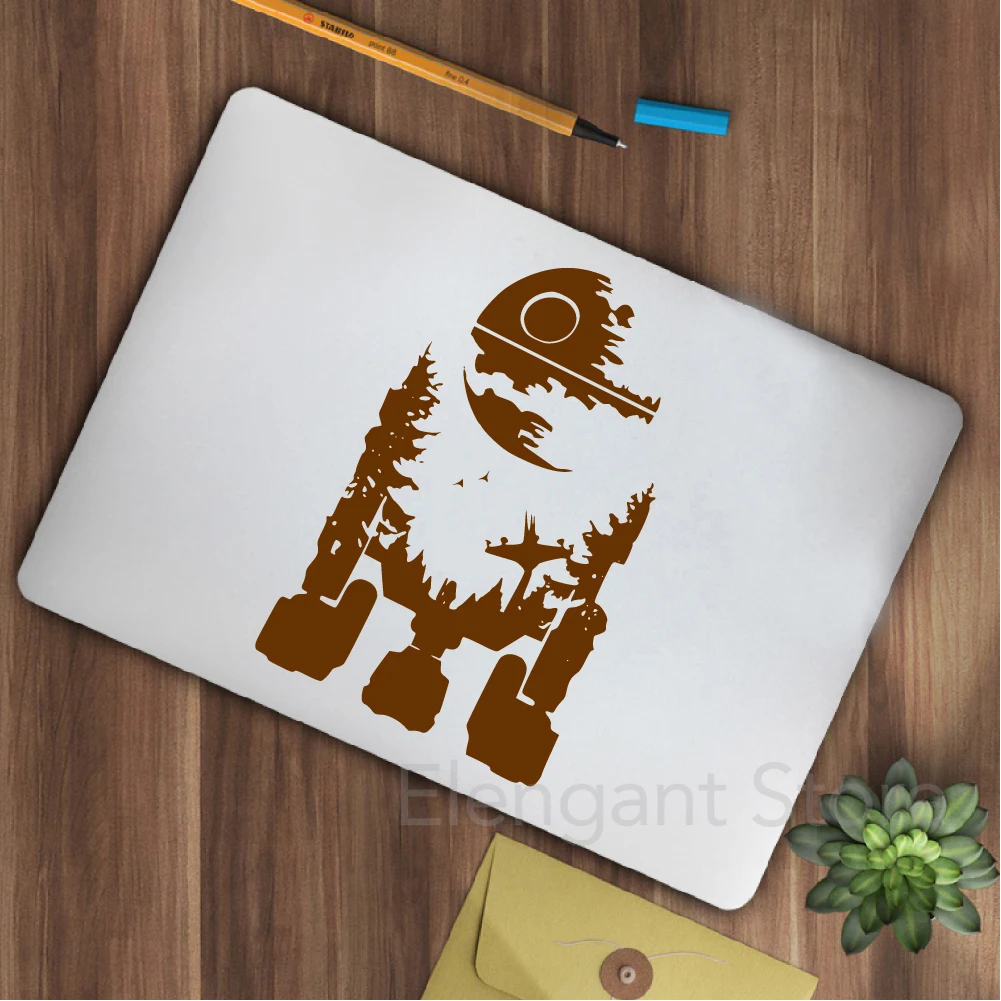 Star Wars Mandalorian Vinyl Art Sticker Car Window Laptop Decoration, Mando Decals Boys Kids Room Wall Decal Mural