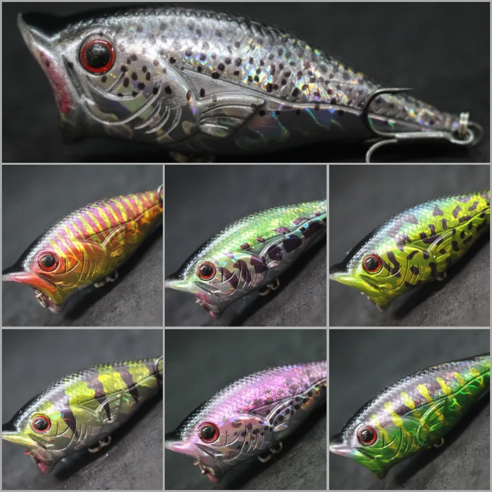 WLure Popper Topwater Zigzag Boca Grande – Más Salpicaduras Agua Dulce - imagen 3