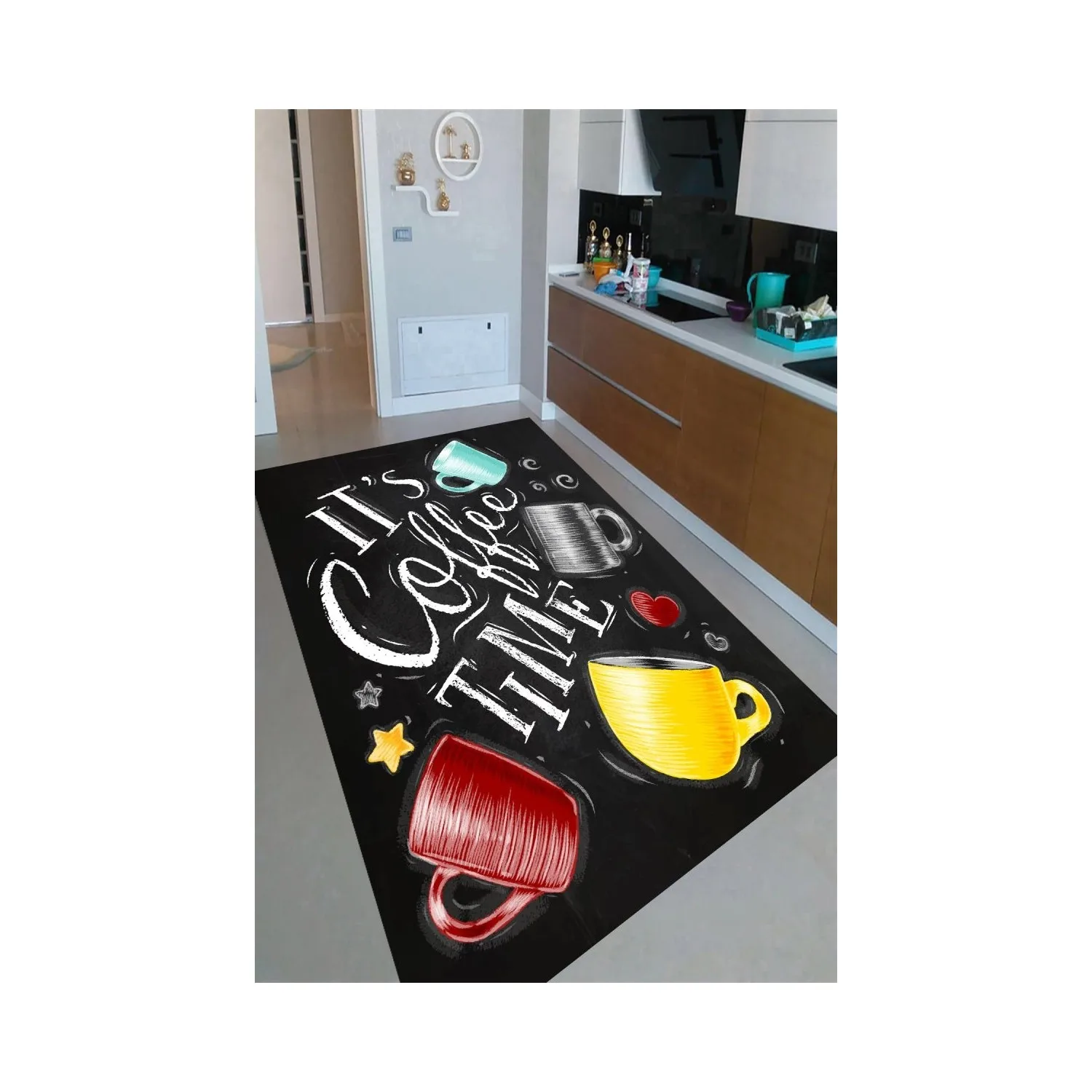 Decorative Oriental Ornament Floor Non Slip Table Blanket Soft Door Mat Nursery Carpet for Living Room Home Indoor Runner