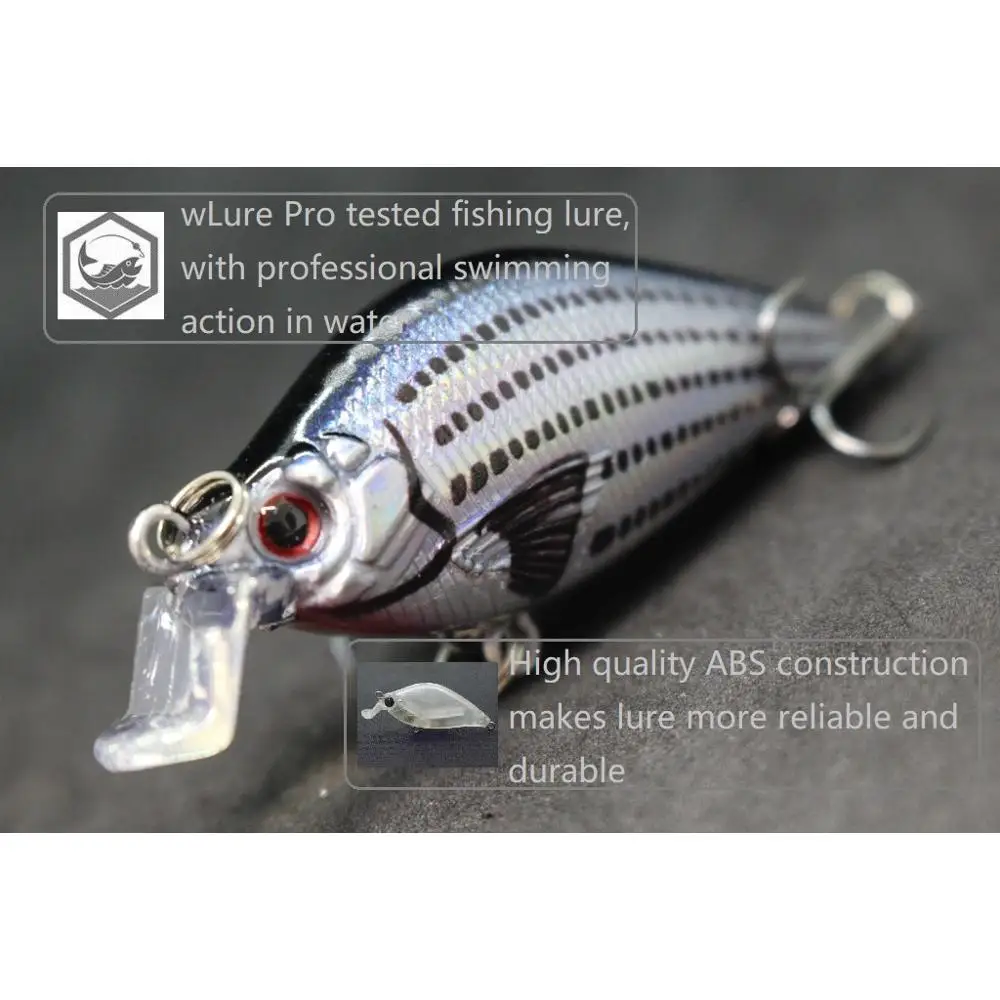 Isca artificial wlure-duro para a pesca da carpa, crankbait, crankbait, para lúcio e carpa, c503, 6,4 centímetros, 8,6g, 2023 cores