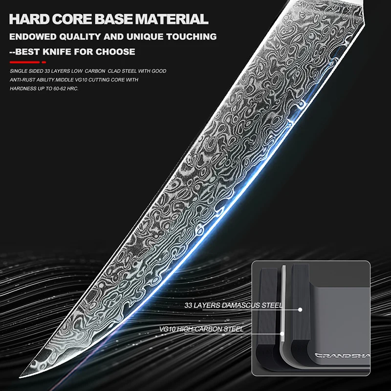 Premium Quality Steak Knife Japanese Damascus Steel Chef Kitchen Knives Cutlery Dining Cookware Tools Tomato Knife NEW