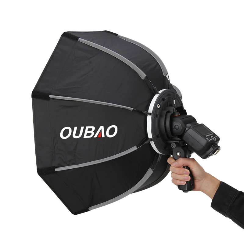 Triopo 55cm 65cm 90cm 120cm Speedlite Portable Octagon Umbrella Softbox + Honeycomb Grid Outdoor Flash Soft Box for Canon Godox