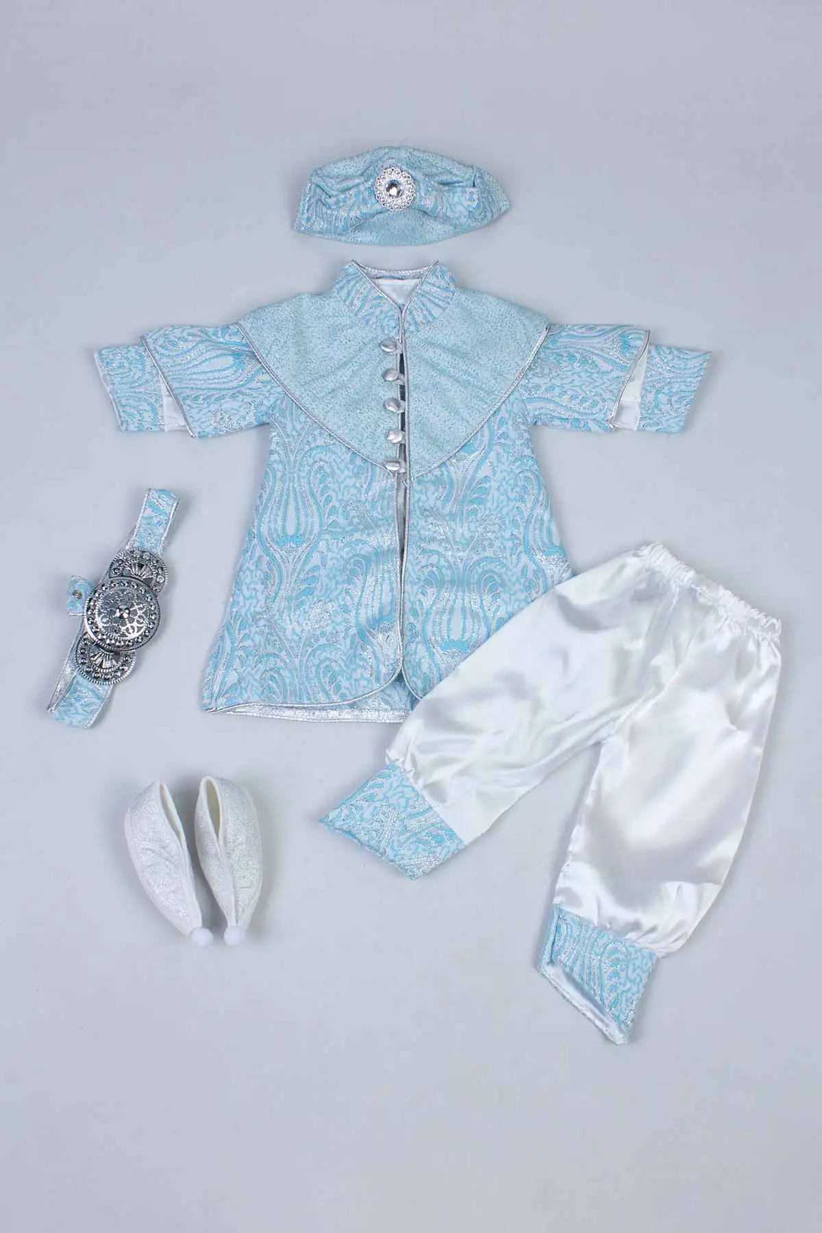 Boy Baby Suit Prince Old Ottoman Prince Vintage Gentleman Formal Dresses Boys Babies 6 Pcs Set Male Clothing Special Occasions Outfit