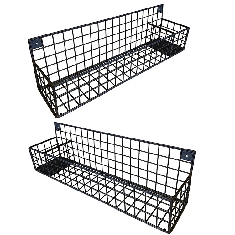 Besi Dinding Rak Kamar Mandi dan Dapur Logam Organizer 2 Buah Set WD242