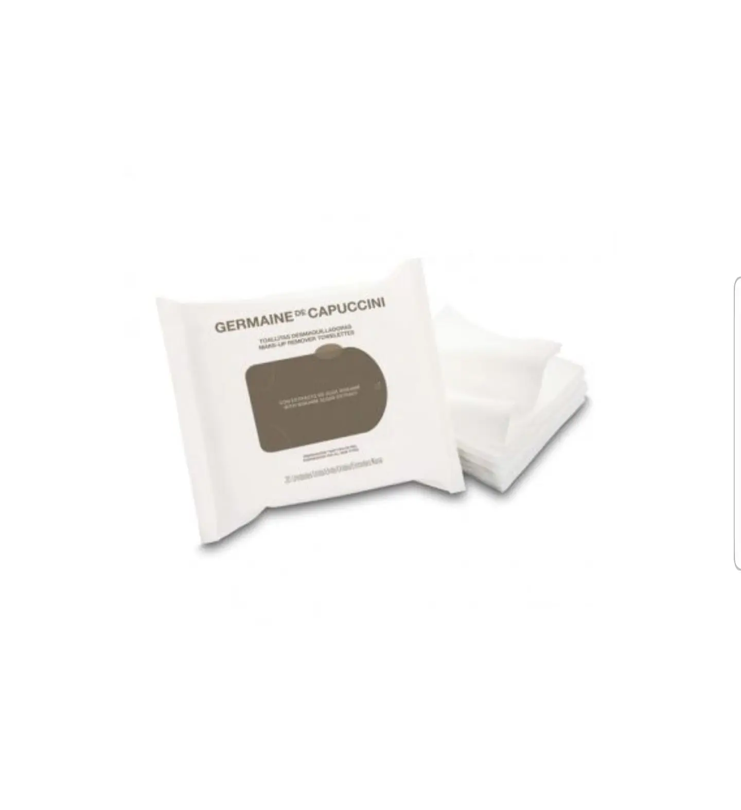 Make-up wipes, make-up removers hydrate and tone for all types of GERMAINE CAPUCCINI skins