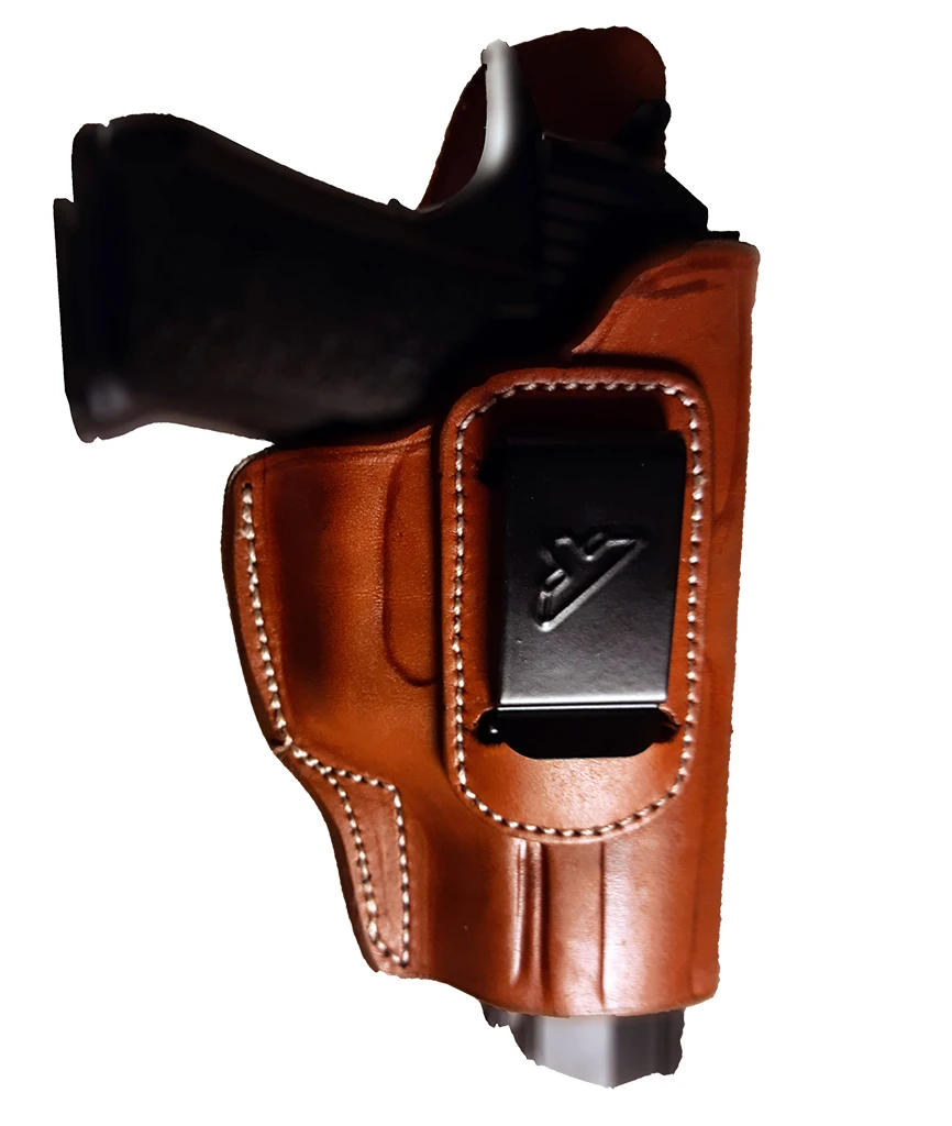 For S & W M & P 2.0 Real Cowskin Handmade IWB Metal Clip Inside The Waist Band Carry Handmade pistol Gun Holster Pouch