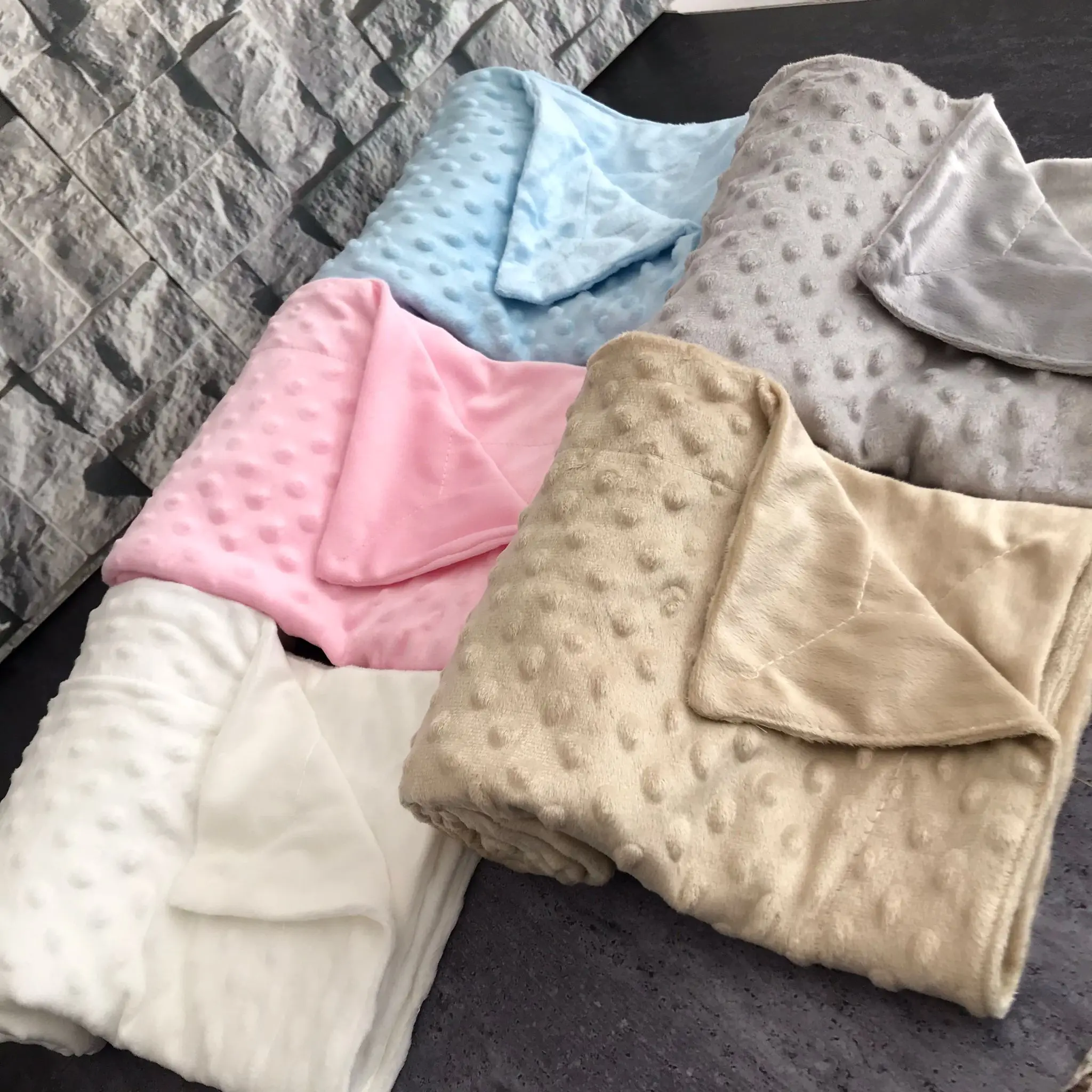 Coperta per bambini personalizzata con nome bambole per dormire moda per bambini fasce ricamate biancheria da letto Comfort per neonati Swaddle