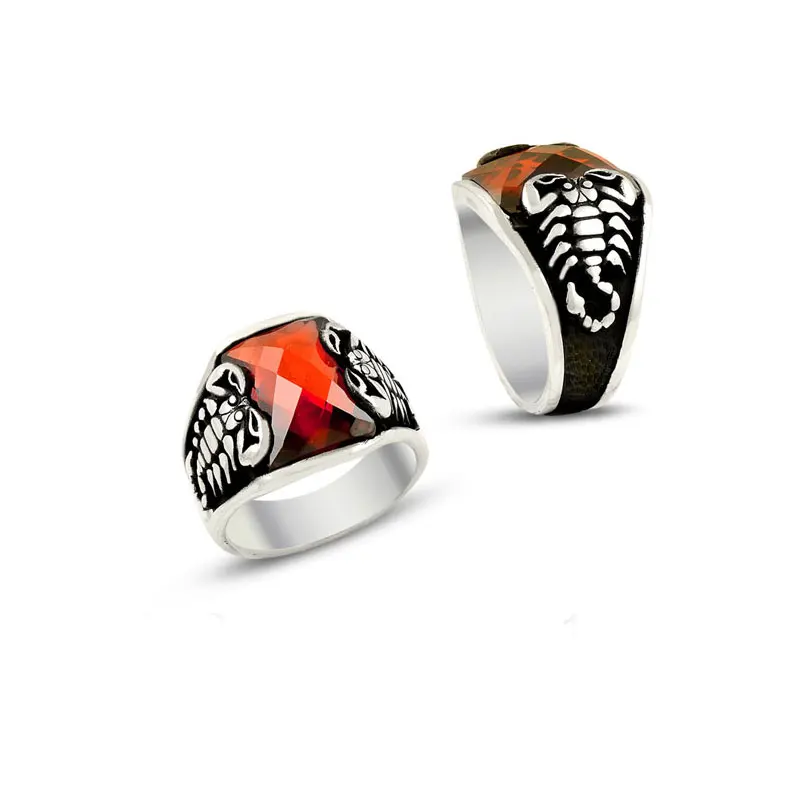 Scorpion King 925 Silver Art Design Scorpion Rings for Men