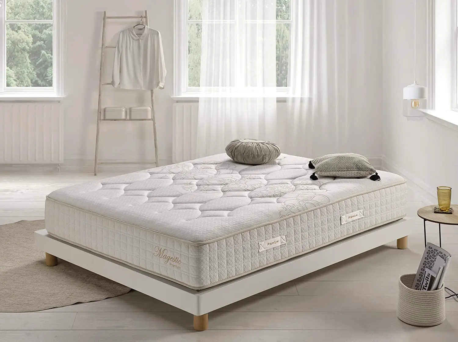 SIMPUR LOW COST, Magestic mattress, high-end, all sizes, springs, bagging, height 30 cm, independence of beds, Reversible, orthopedic, mattresses, 135x190, 150x190, 90x190