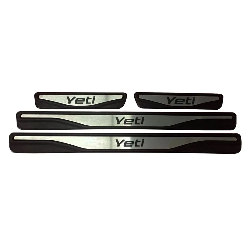 Car Door Sill Protector for Chrome Door Sill Protector Chevrolet Aveo 2003-2010 4 Pcs.