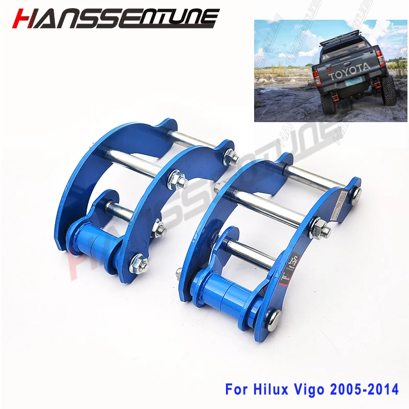 

Hanssentune 4x4 Car Chassis Accessories Extended 2 Inch Rear Lift Kit Leaf G-Shackles For Hilux Vigo 2005-2014