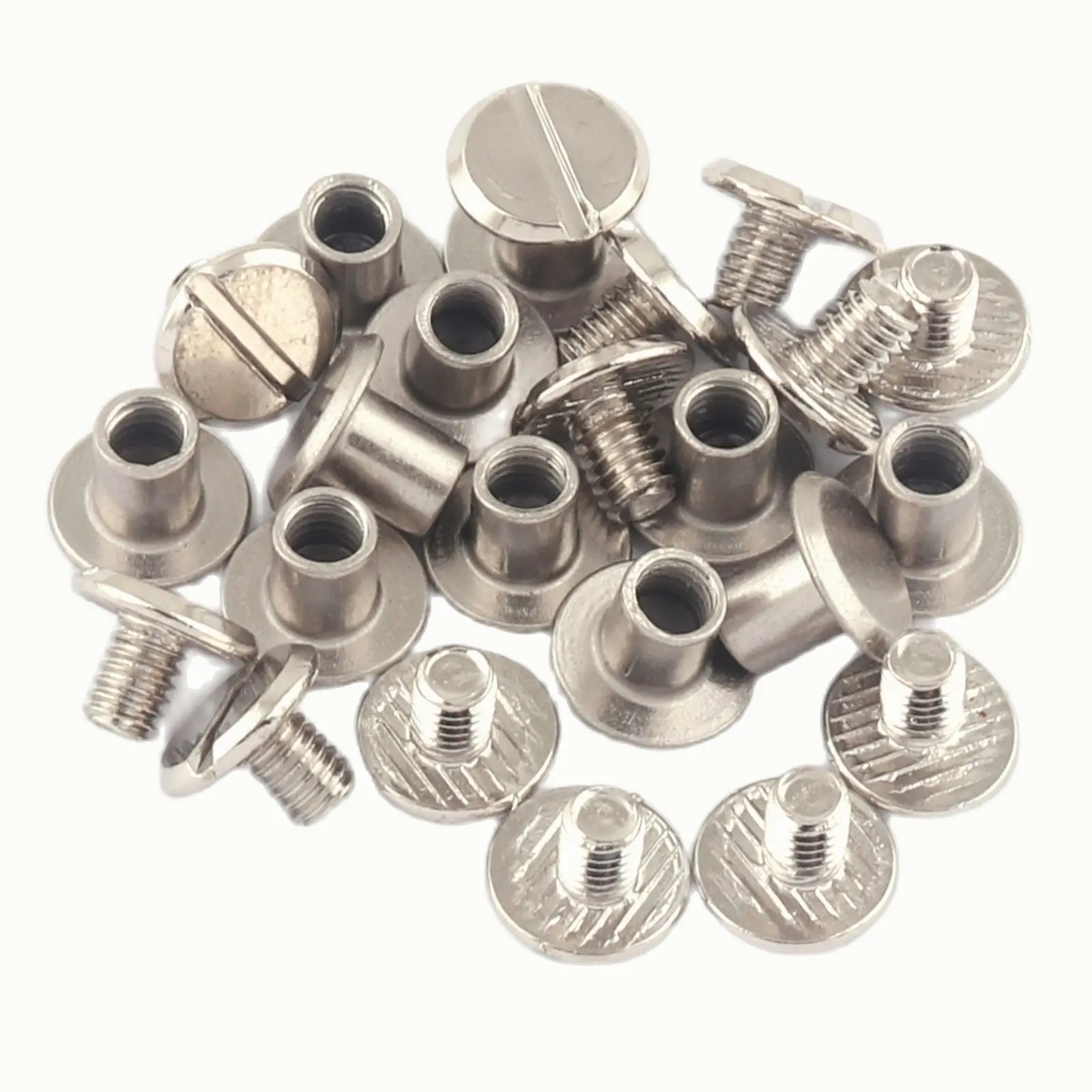 

9*7mm Silver Screw Rivets Metal Button Screw Back Studs Screw Studs for Handbag Belt Leather Craft Screw Studs Rivet Stud