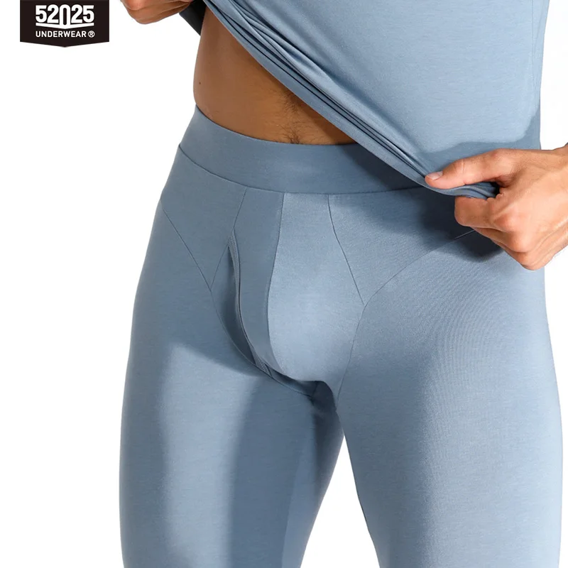52025 Men\'s Modal Cotton Thermal Leggings – Ultra-Soft Lightweight Base Layer with Second-Skin Comfort and Modern Everyday Fit