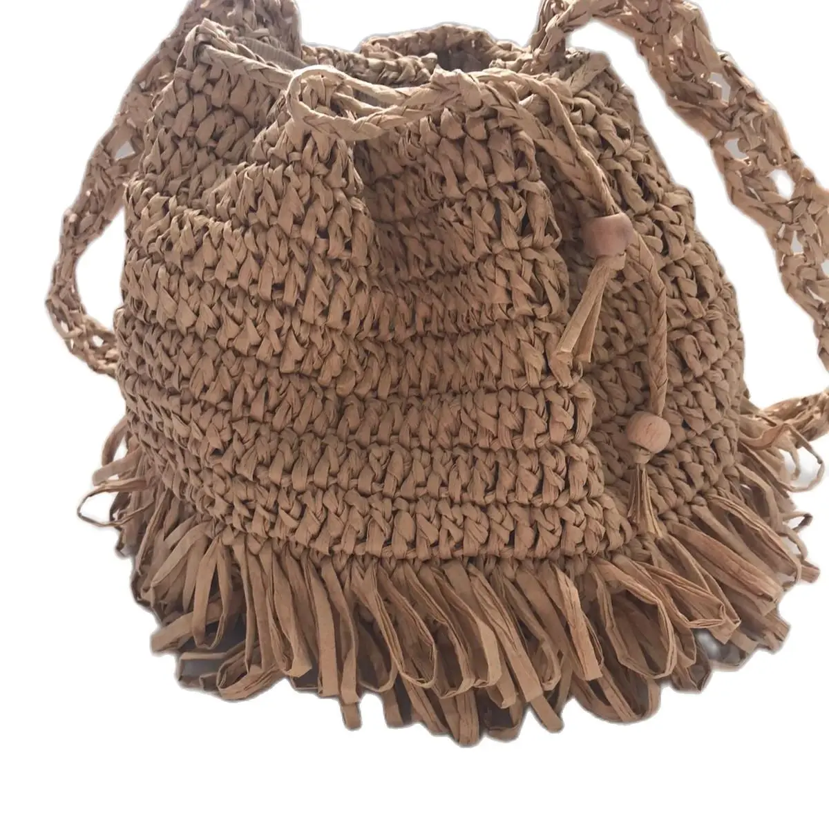 Hand Zanaatı Design Bag Crochet Knitted Long Handle Raffia rope Elegant Exquisite Convenient Yazlık 2022 Fashion Trend