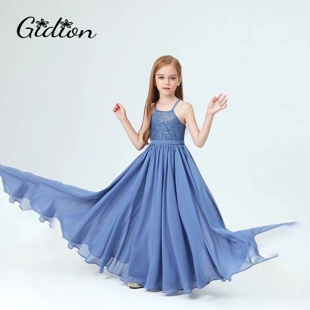 Girls Princess Dress Costume Strapless Autumn Summer Dress For Girls Frocks Dress Graduation Gown Junior Bridesmaid dresses