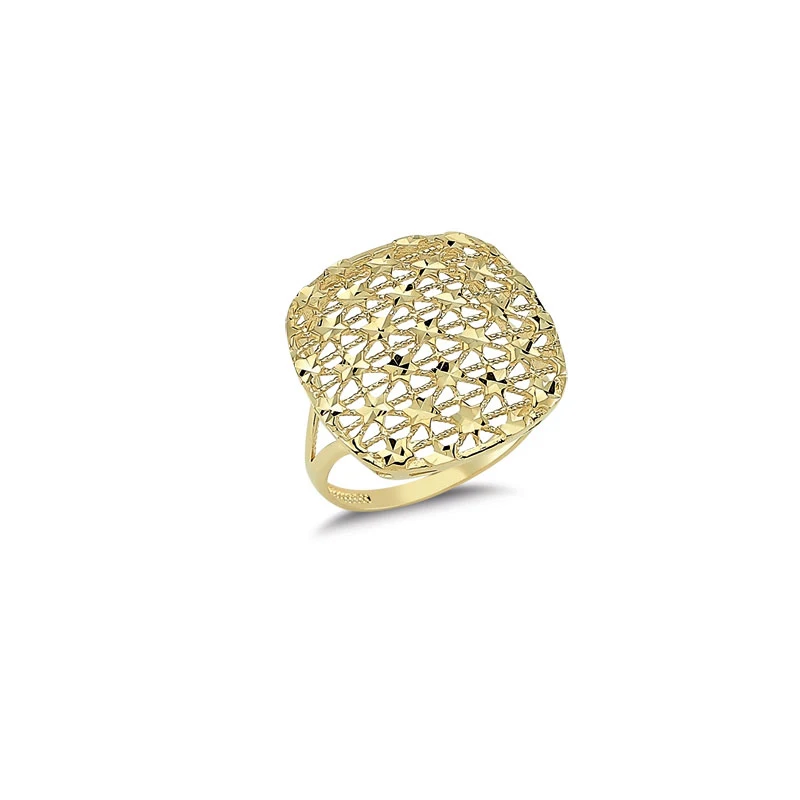 14K Solid Gold Classy Ring for Women