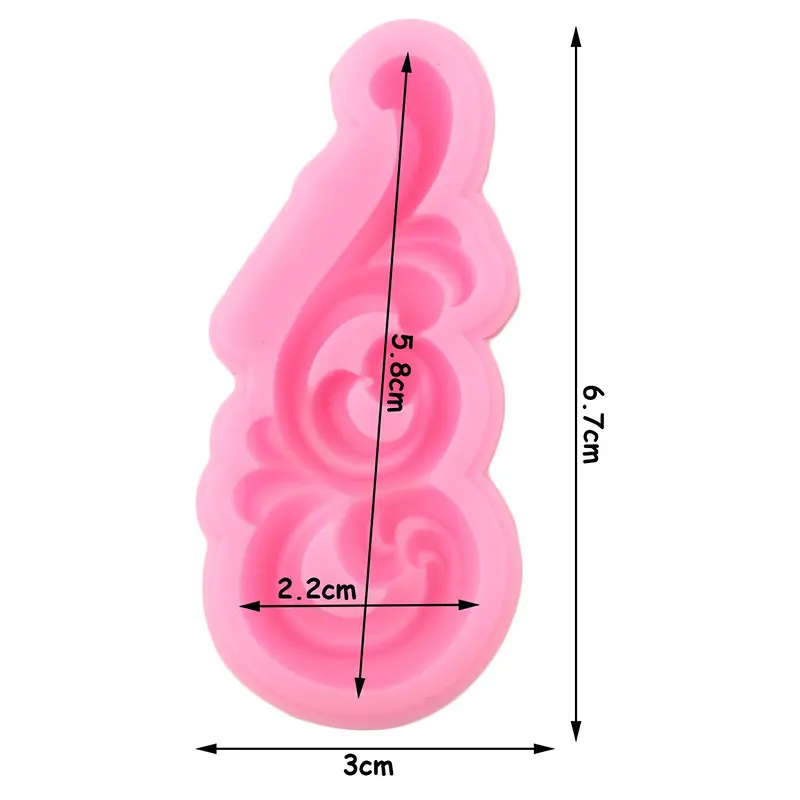 European Baroque Scroll Relief Silicone Mold Cake Border Chocolate Fondant Mould Cake Decorating Tools Candy Clay Resin Molds