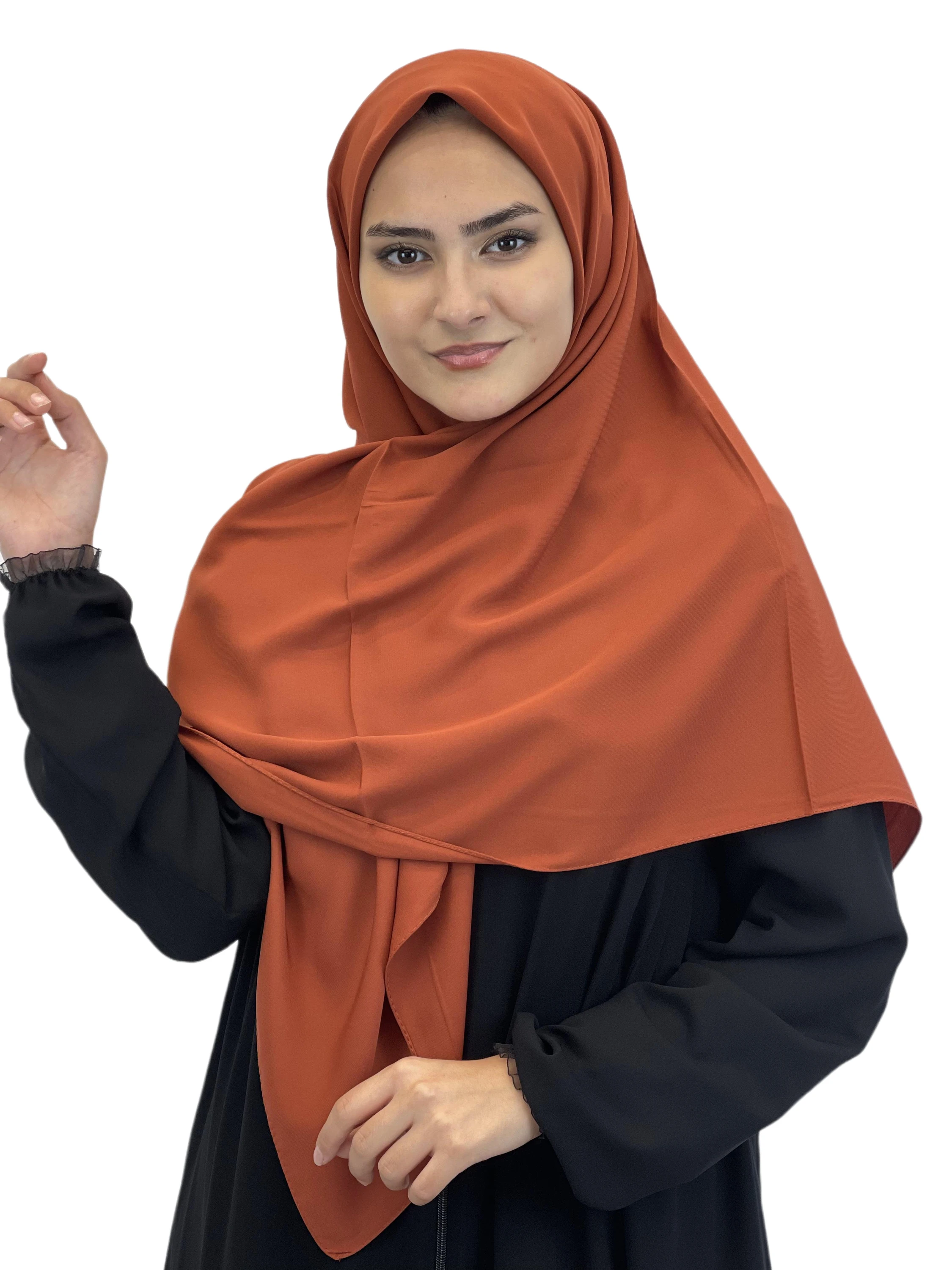 Luxury Medine Silk Hijab, Headscarf for Women, Wrinkle-Free and Soft Scarf, Specially Made for Muslim Women, On Sale