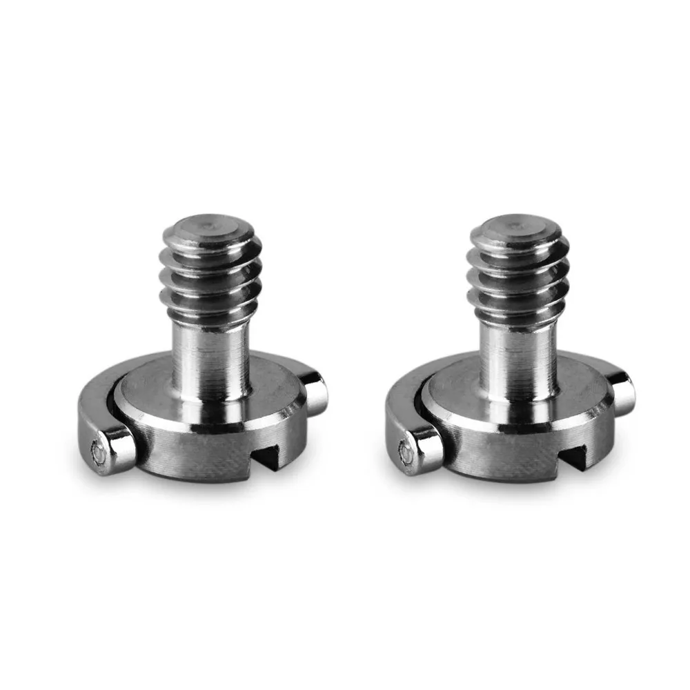 SmallRig D Shaft D-ring Screw Adapter 1/4 Inch Thread for Camera Tripod Qr Quick Release Plate (Pack of 2)-0838