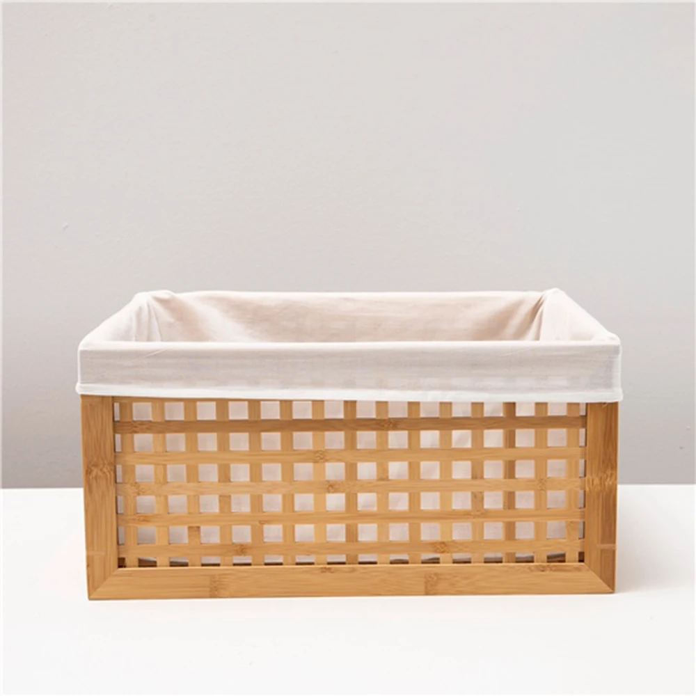 Bamboo Bread Basket Multi-Purpose Basket Decorative Household Goods Quality and Useful Natural 42x32 cm