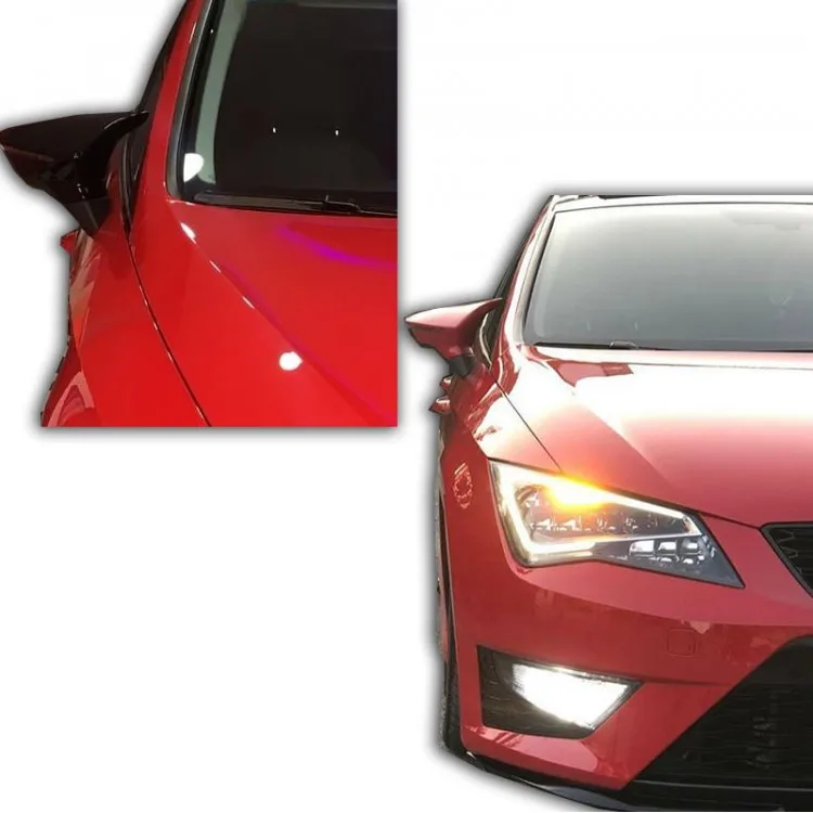 2013 - 2020 FR - Style Model Mirror Cover (Bat Still Mirror Cover) For Leon MK3,5 5F