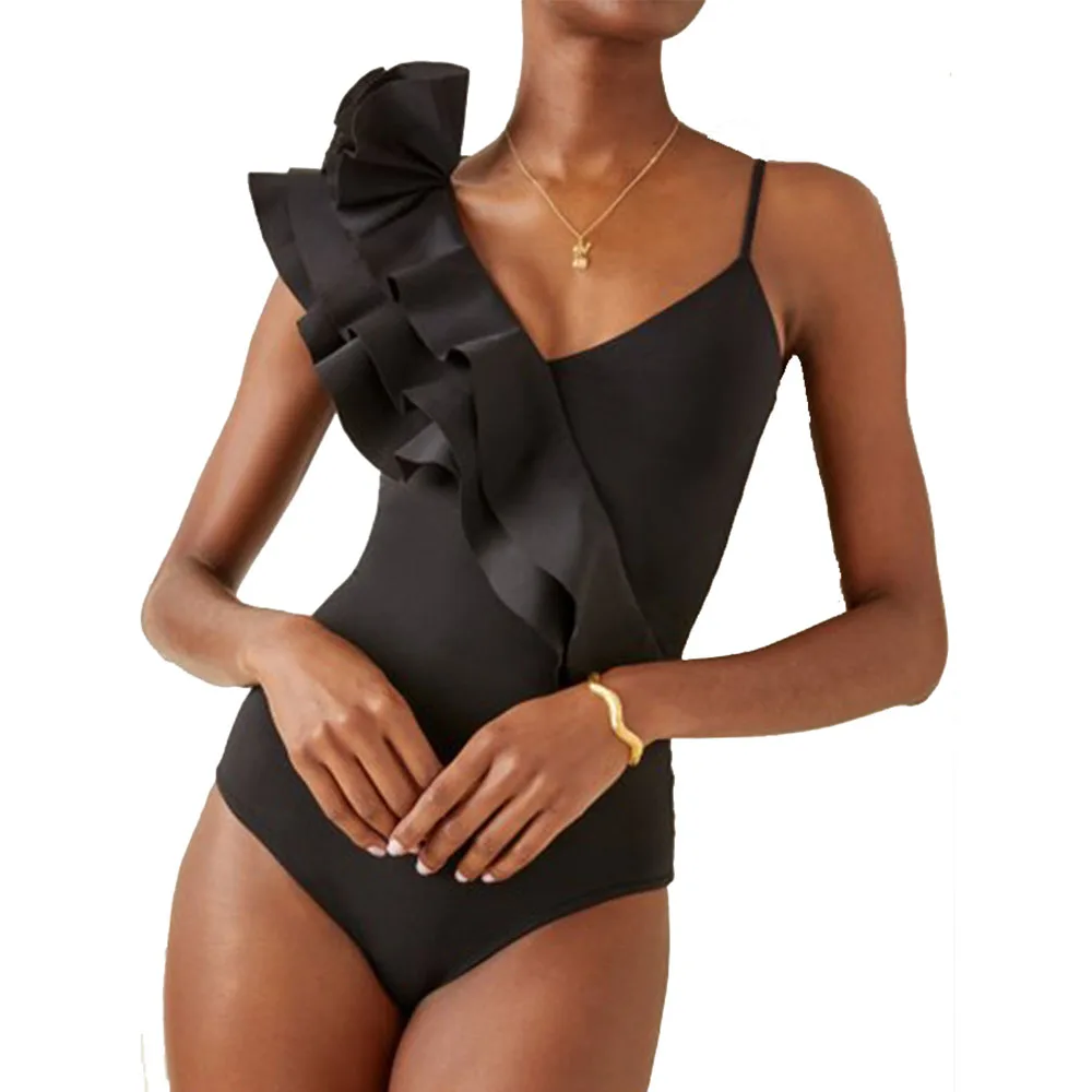 Women\'s Fitness Suit Black Swimsuit Seamless Tankini Women Swimming Suit Soild Push Up Backless Set Swimwear Women Bathing Suit
