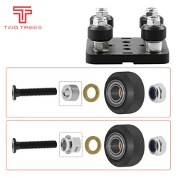 1Set Strong Solid pom wheel Kit Plastic wheel POM wheel V-type Idler Pulley for V-Slot rail OX CNC for CNC 3D Printer