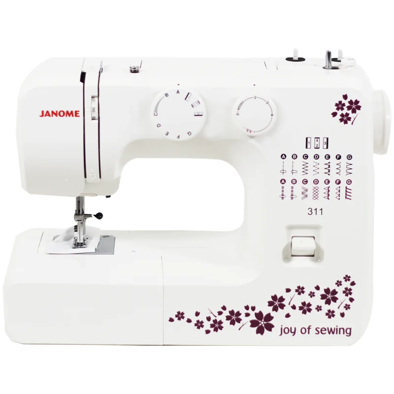 Janome311 Sewing Sewing Machine Complete Metal Inner Body 13 Pieces Decorative Stitches Forward and Backward Sewing