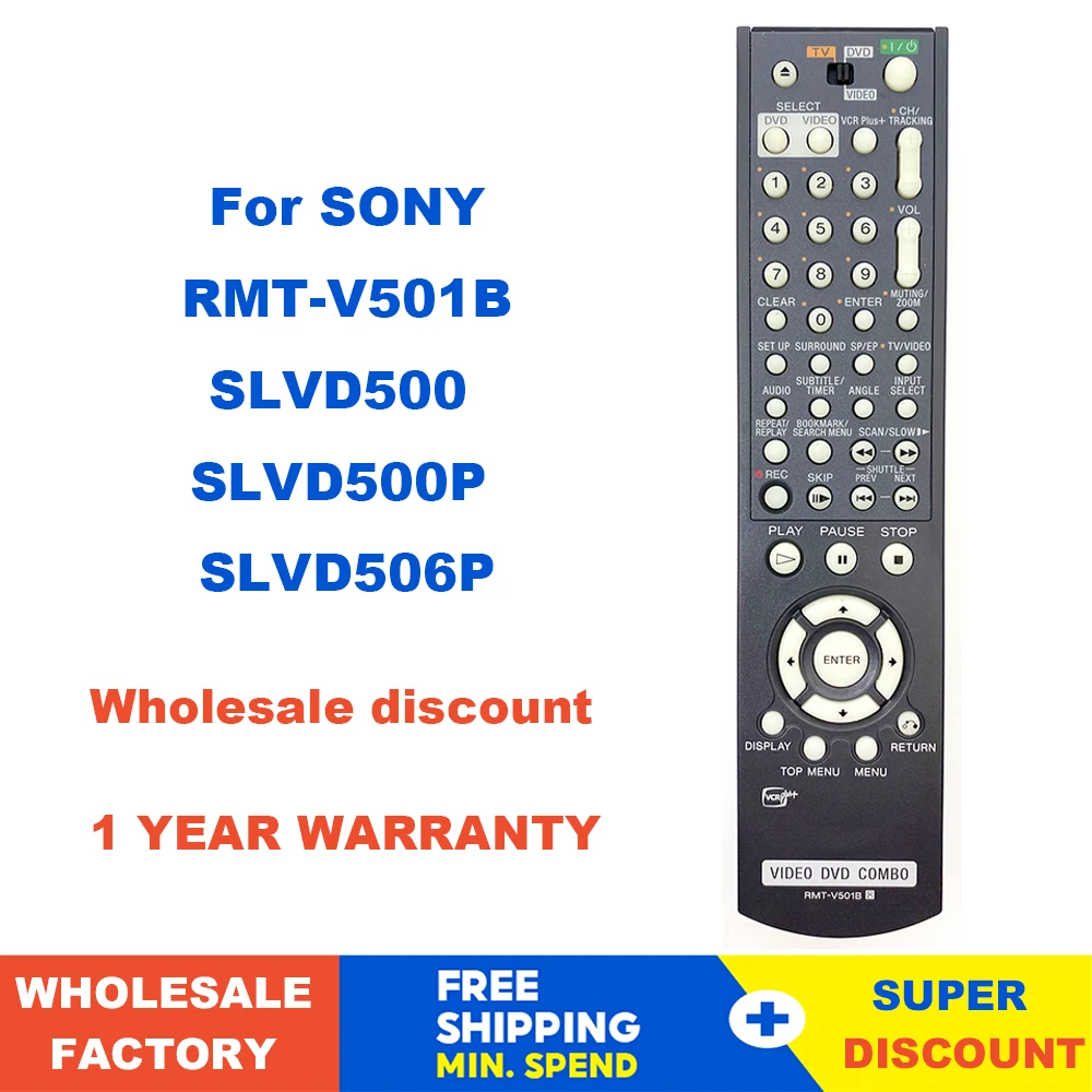 

Новый оригинальный телефон с дистанционным управлением для SONY DVD/VCR комбинированный проигрыватель клапан D500, клапан d500p, клапан d506p