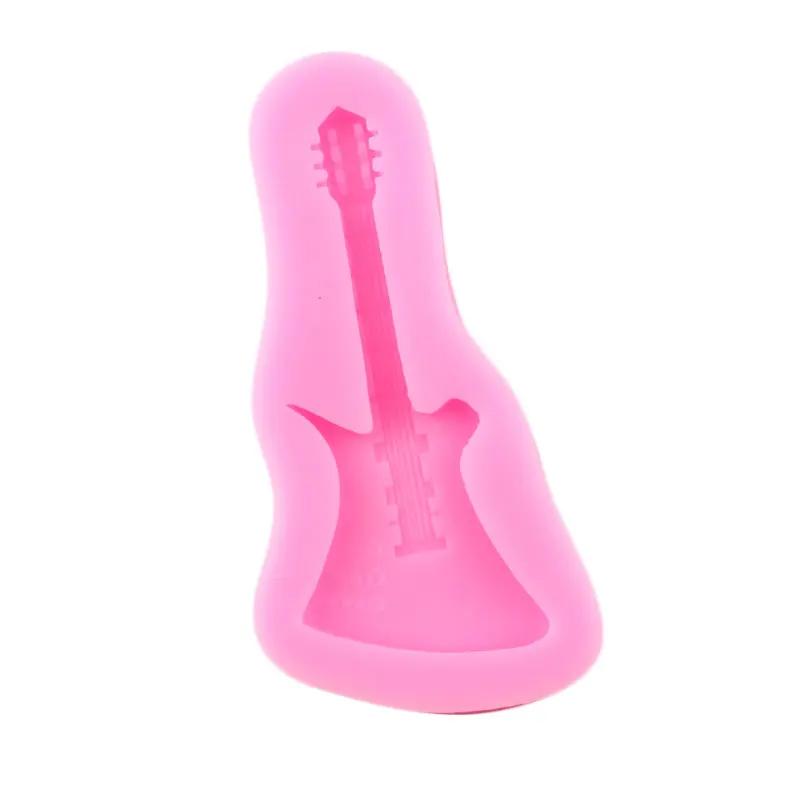 Music Note Silicone Mold Musical Radio Microphone Guitar Violin Fondant Cake Decorating DIY Cupcake Topper Chocolate Candy Mould