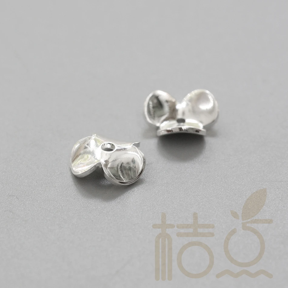 DIY Supply-Solid Brass Finding Flower Bead Cap - 9.4x3mm (4028C-F-181)