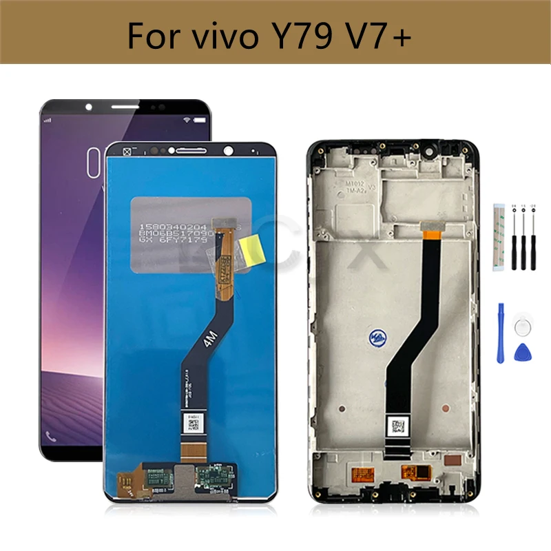 

For Vivo Y79 LCD Display Touch Screen Digitizer Assembly With Frame V7 Plus Screen 1716 1850 Y79A Replacement Repair Part 5.99''