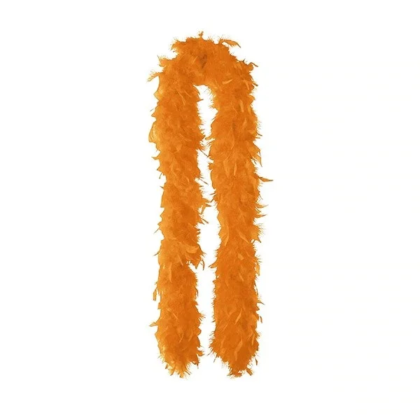 Orange Color Furry Otriş Feather Boa Thick 431615541