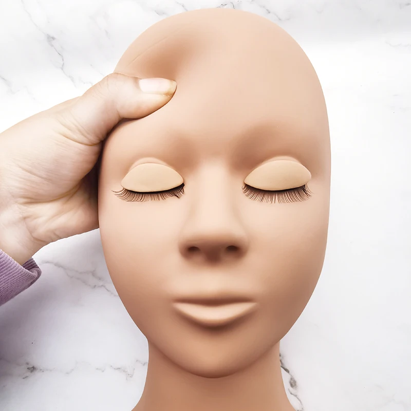 Eigenen Logo Ausbildung Lash Mannequin Kopf Mit Augenlid Kit Liefert Professionelle Praxis Wimpern Mannequin Kopf Für Wimpern Verlängerung