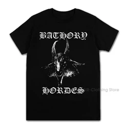 New Wave of  Euro-US Bathory Metal Band Tshirt 100% Cotton Men T Shirt Streetwear Graphic Cool Mens Clothing