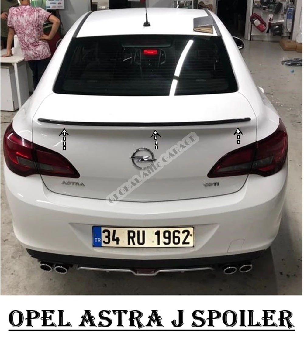 

For COPEL ASTRA J SEDAN Spoiler 2011-2017 Auto Accessory Universal Spoilers Car Antenna For Car Styling Sill Diffüser