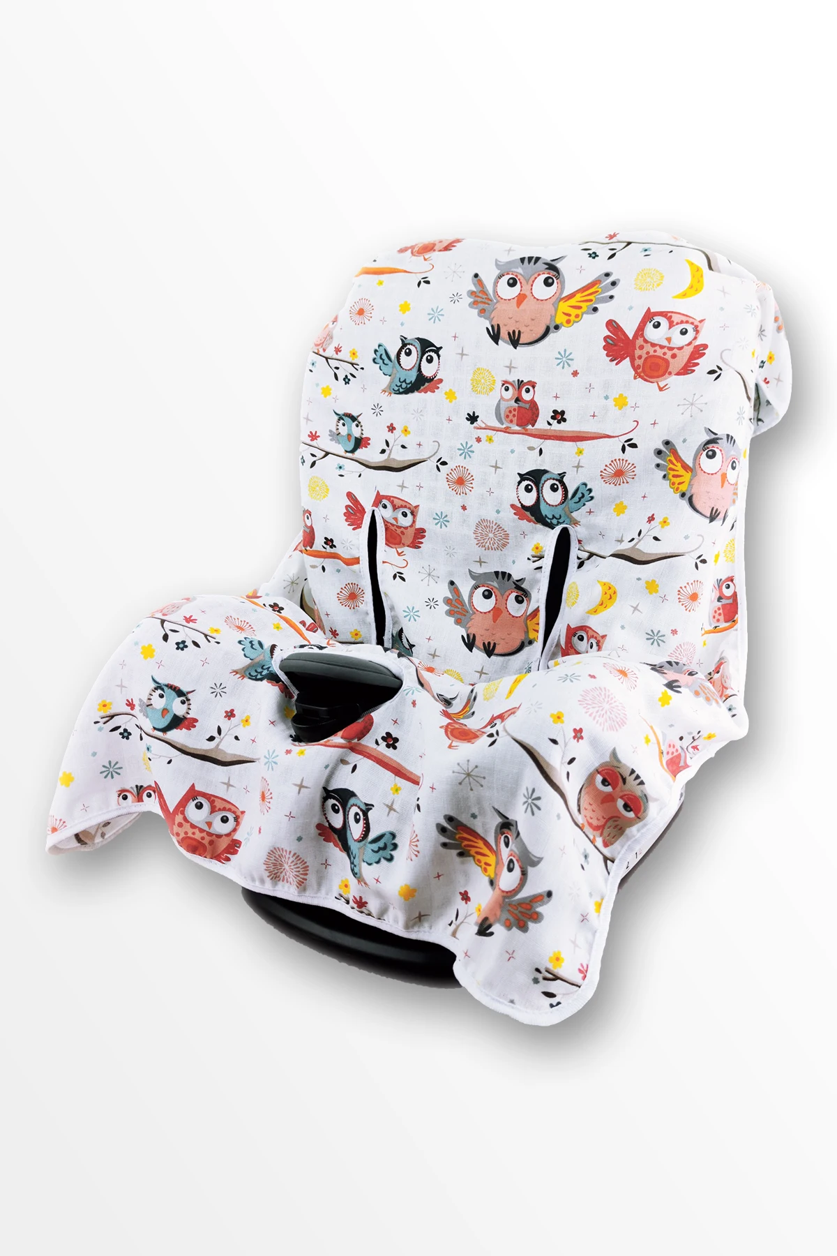 24 Different Colors & Patterns Organic Cotton Muslin Car Seat Cover 100% Cotton Baby Newborn Quality Made in Turkey