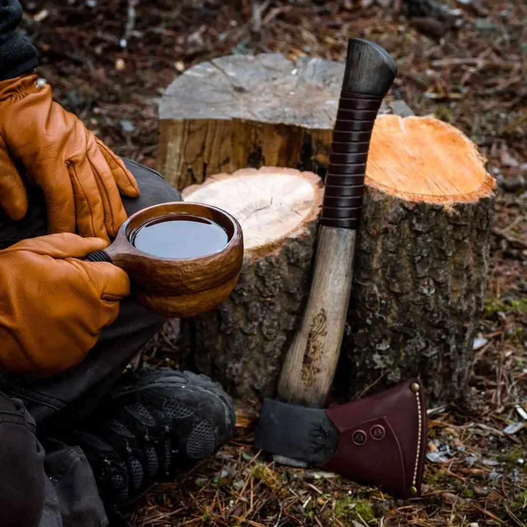 Megaton Vidar Axe Machete Camping Tourist Survival Tomahawk Tactical Hunting Outdoor Hand Tool Wood Meat Cutter Axes