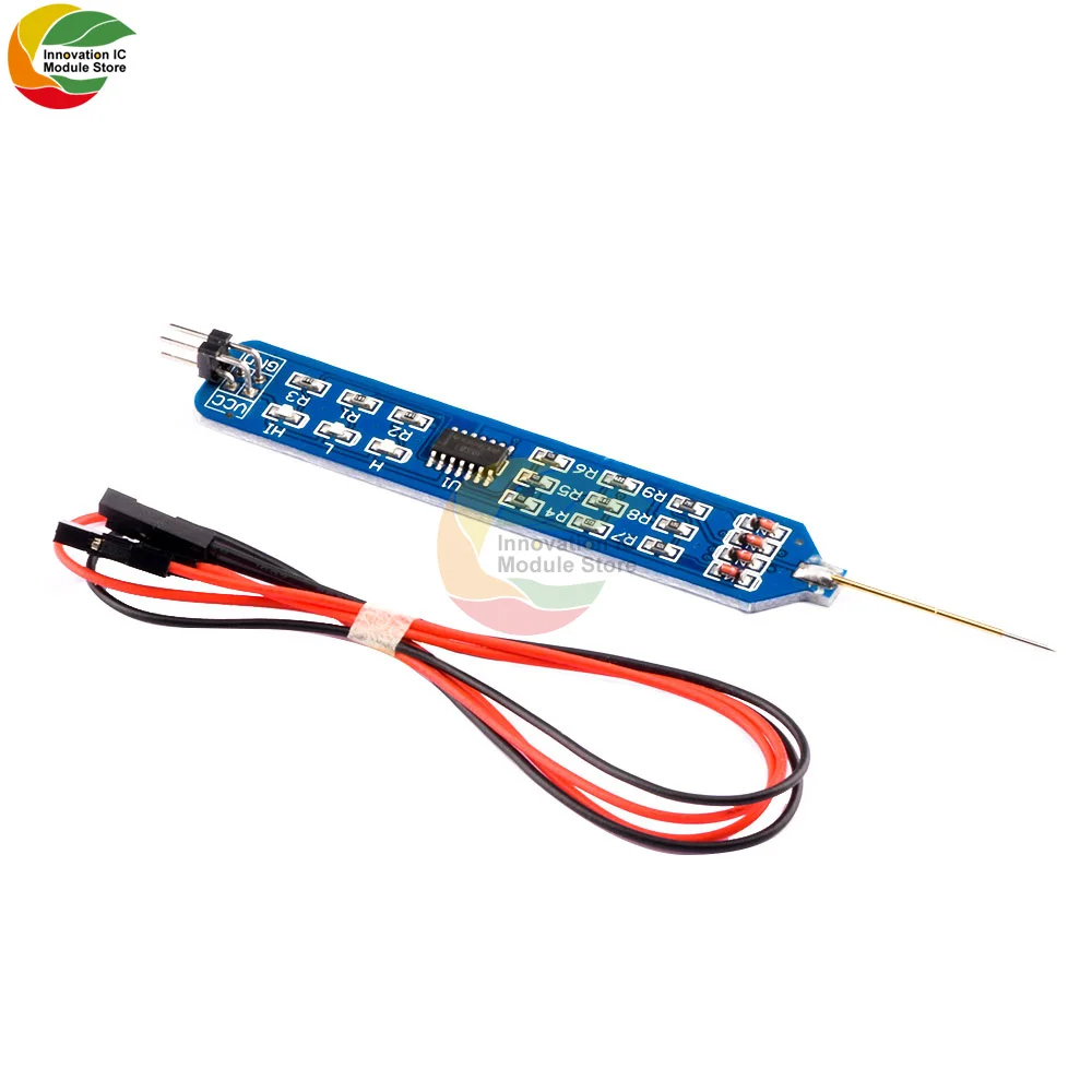 5V 3.3V Logic Tester Pen Level Tester Digital Circuit Debugger Logic Pulser Analyzer Detecting Probe Circuit Tool W/ Dupont Line