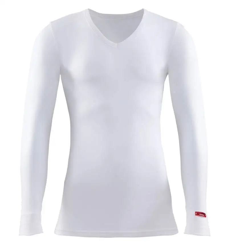 Unisex TShirt V-Neck Long Sleeve Thermal Undershirt Armor Women Men Full  Round Neck Casual Thermo Shirt Hot Deportiva