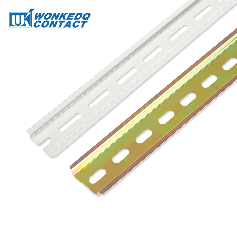 NS35-AL-1.5 Aluminium DIN Rail Thickness 1.5/Spacing 35mm/Length 20/30/40/50 cm Universal Terminal Block Mounting Din Rail NS 35