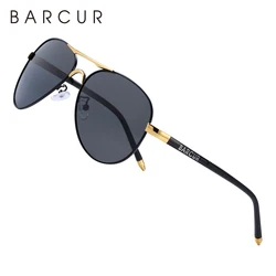 BARCUR Classic Pilot Men Sunglasses Polarized Women Sun Glasses Eyewear Gafas De Sol Shades