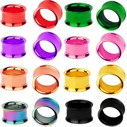 1pair Stainless Steel Tunnel Plug 2-30mm Double Flared Ear Stretchers Plugs And Tunnels Flesh Reamer Ear Gauge Plug Expander