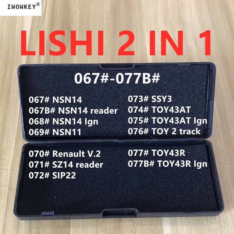 

Original LiShi 2 in 1 Decoder Locksmith Tools NSN14 NSN11 SZ14 SIP22 SSY3 TOY43AT TOY43R for Renault V.2 reader Ign Dropshipping