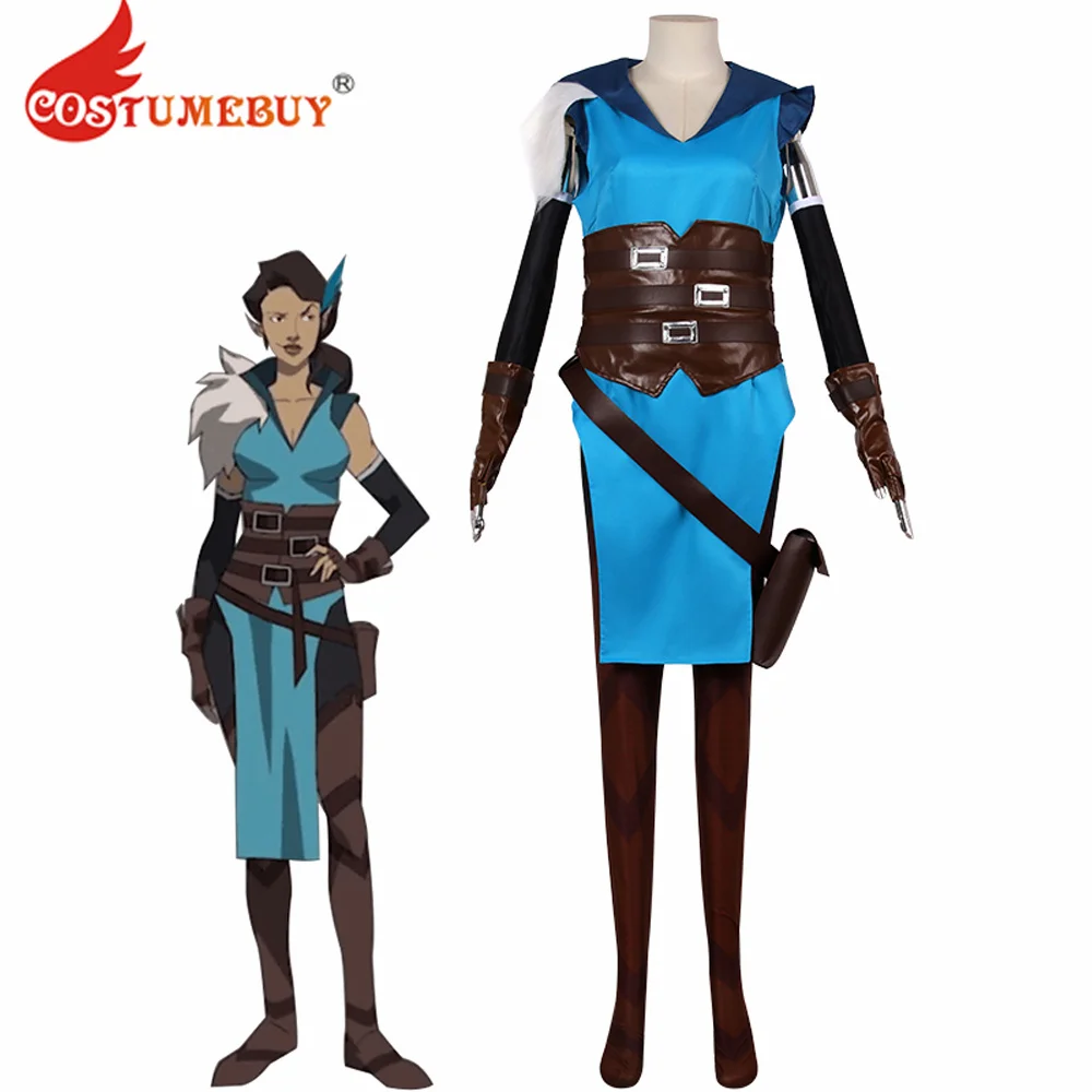 CostumeBuy ตำนาน Vex'ahlia Vessar คอสเพลย์เครื่องแต่งกาย Vex'ahlia ชุดกางเกง Outfits ฮาโลวีนเครื่องแต่งกายสำหรับสตรี