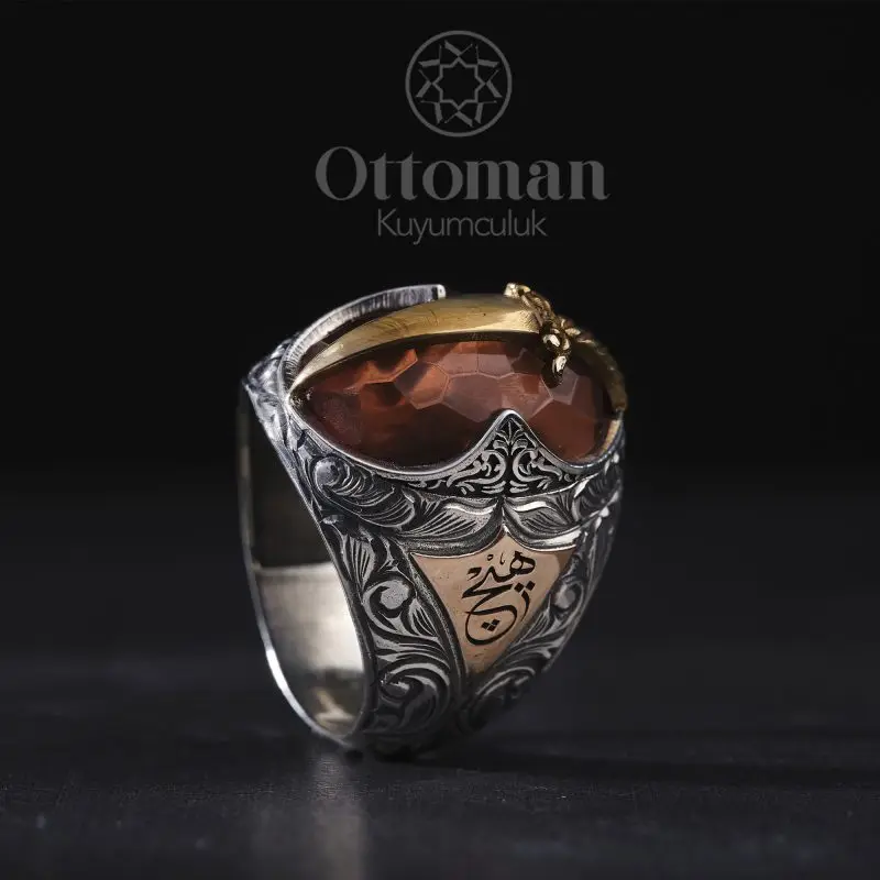 Zultanit (Sultan) Diaspora Stone Colored Sword Silver Ring, Zultanite War Color Changing Big Unique Man Gemstone Band Jewellery